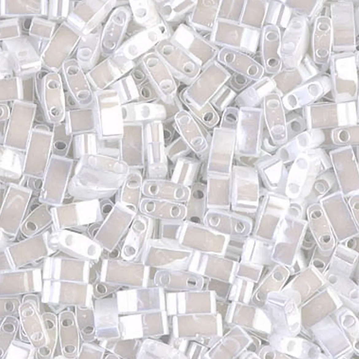 MIYUKI Half Tila vit pearl 5g – HTL0420 White Pearl Ceylon