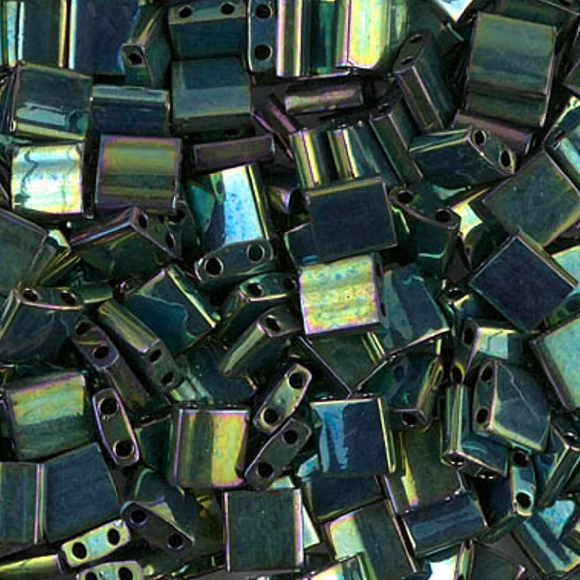 MIYUKI Tila metall grön 10g – TL0468 Metallic Green Iris