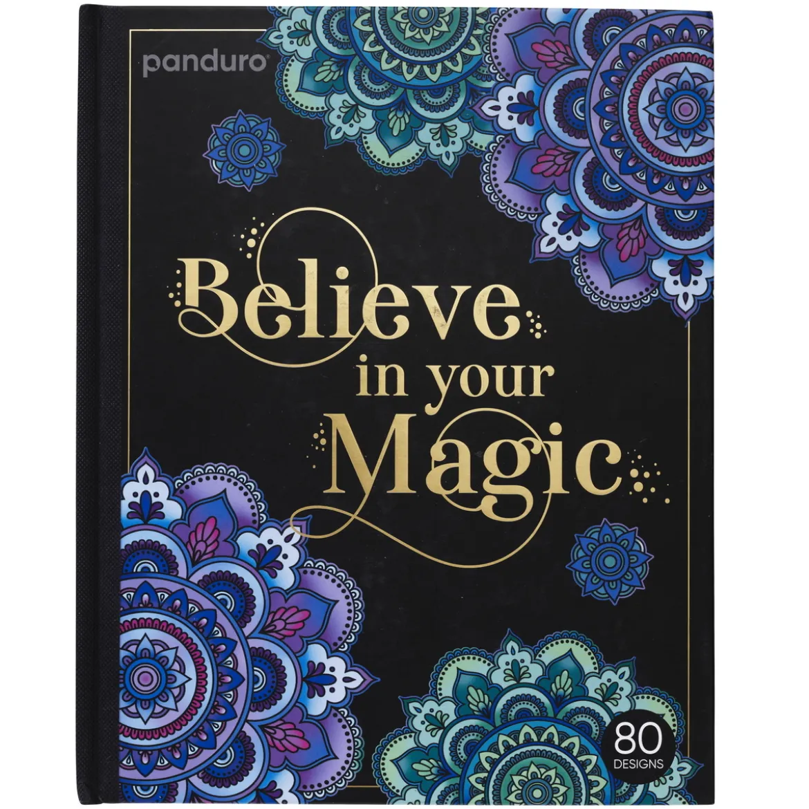 Målarbok Believe in your magic, 20×25 cm, 40 ark / 80 motiv