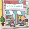 Målarbok Cozy Shops, lugna & söta motiv från butiker, 30 motiv, 20×20 cm