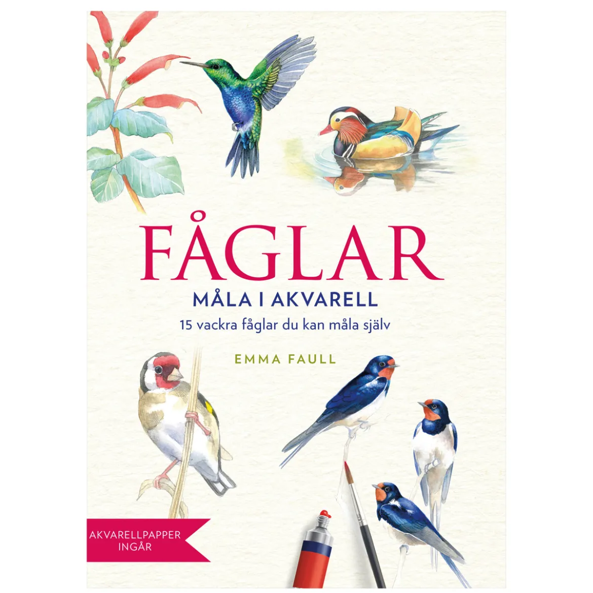 Målarbok - Fåglar i akvarell