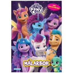Målarbok My little pony – 21×28 cm, 24 sidor med rolig fest + 2 sidor med stickers
