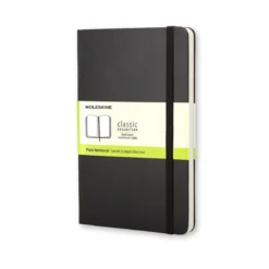 Moleskine Classic Notebook Pocket (9×14 cm), svart hård pärm – 192 olinjerade sidor