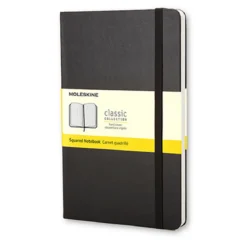 Moleskine Classic Notebook Pocket (9×14 cm), svart hård pärm – 192 rutade sidor