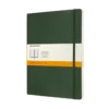 Moleskine Classic Notebook XL (19×25 cm), grön mjuk pärm – 192 linjerade sidor