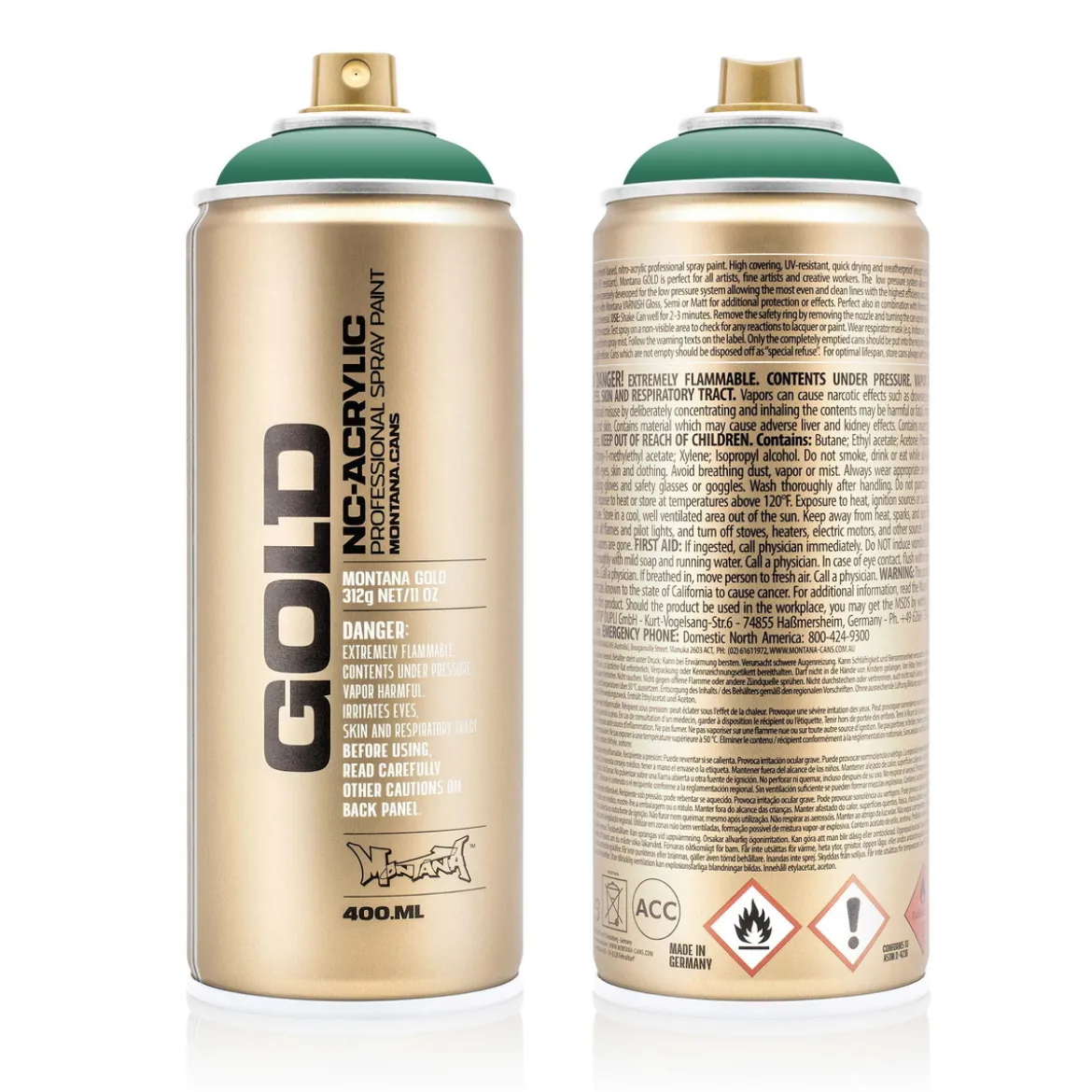 Montana Gold sprayfärg 400 ml - G6150 Malachite Dark