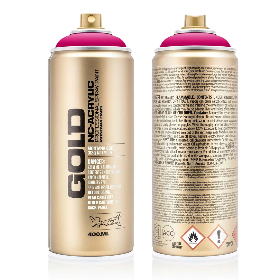 Montana Gold sprayfärg 400 ml - 3000 100% Magenta