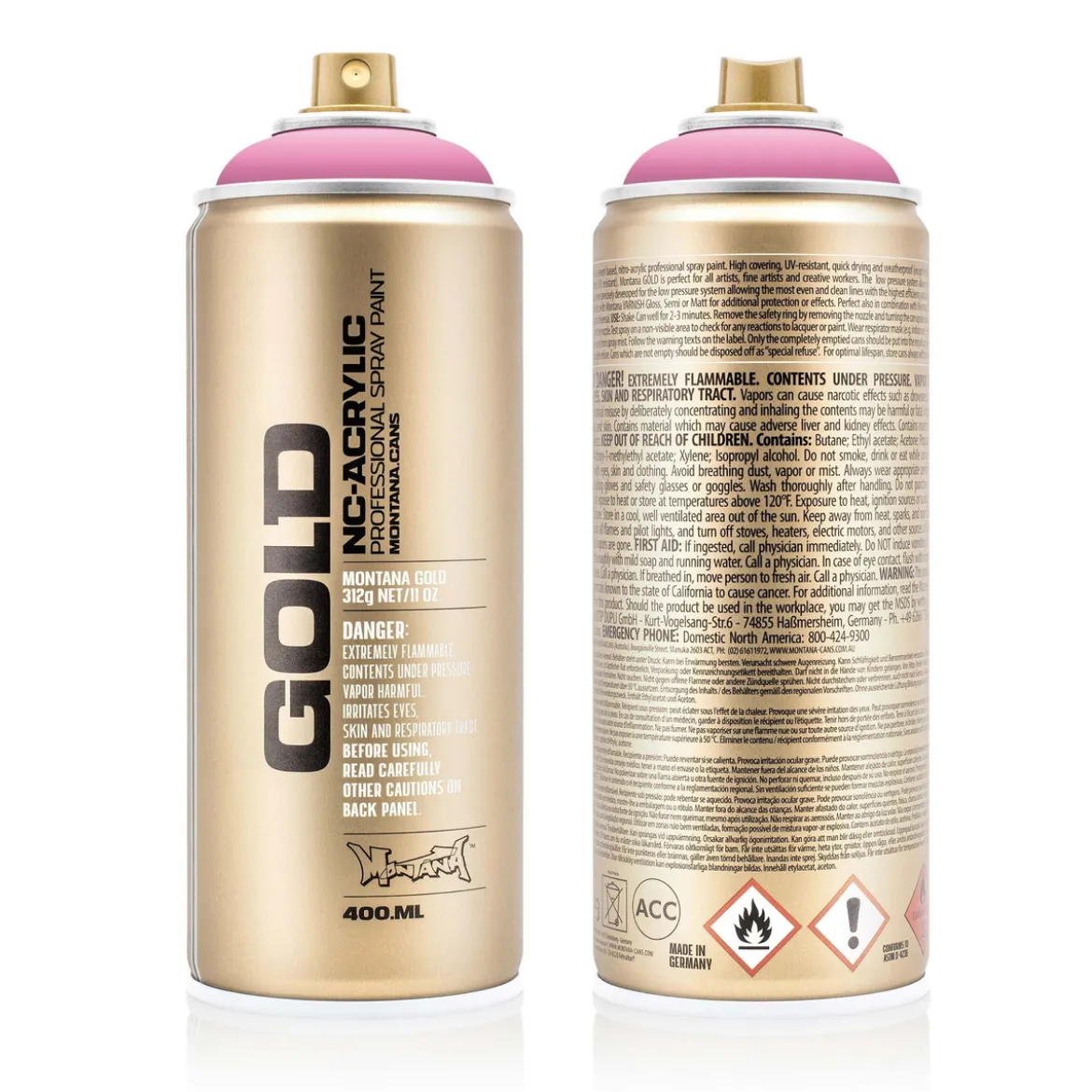 Montana Gold sprayfärg 400 ml - Shock 4000 Pink Light