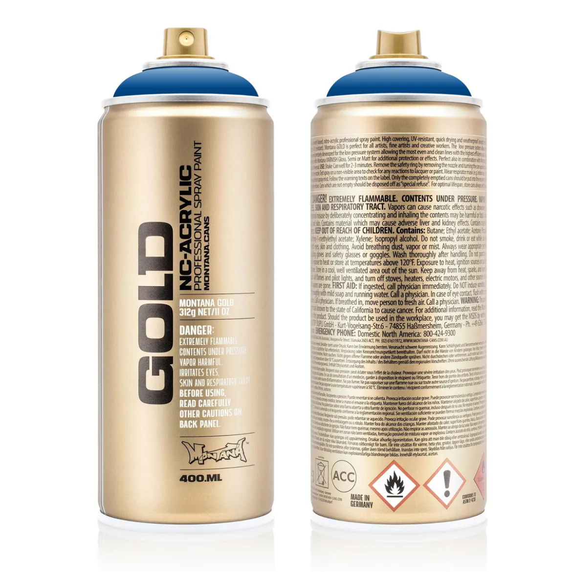 Montana Gold sprayfärg 400 ml - Shock 5010 Blue
