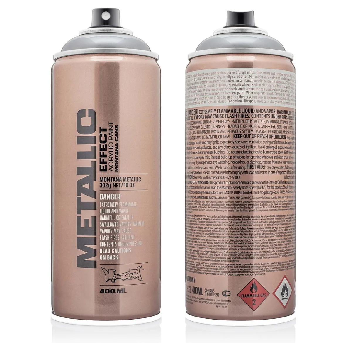 Montana Metallic sprayfärg 400 ml - Silver