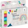 Mucki Junior textilpennor, markers, 5-pack