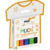 Mucki textilpennor stjärnor, 5-pack