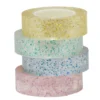 Nano Tape, 4×3 meter glittrig nanotejp, 2 cm bred – transparent och dubbelhäftande