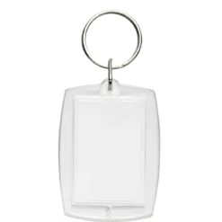 Nyckelringar med delbar bildhållare, 40×52 mm
