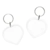 Nyckelring med delbar bildbehållare hjärta 2-pack. 5×8 cm (inkl. ring)