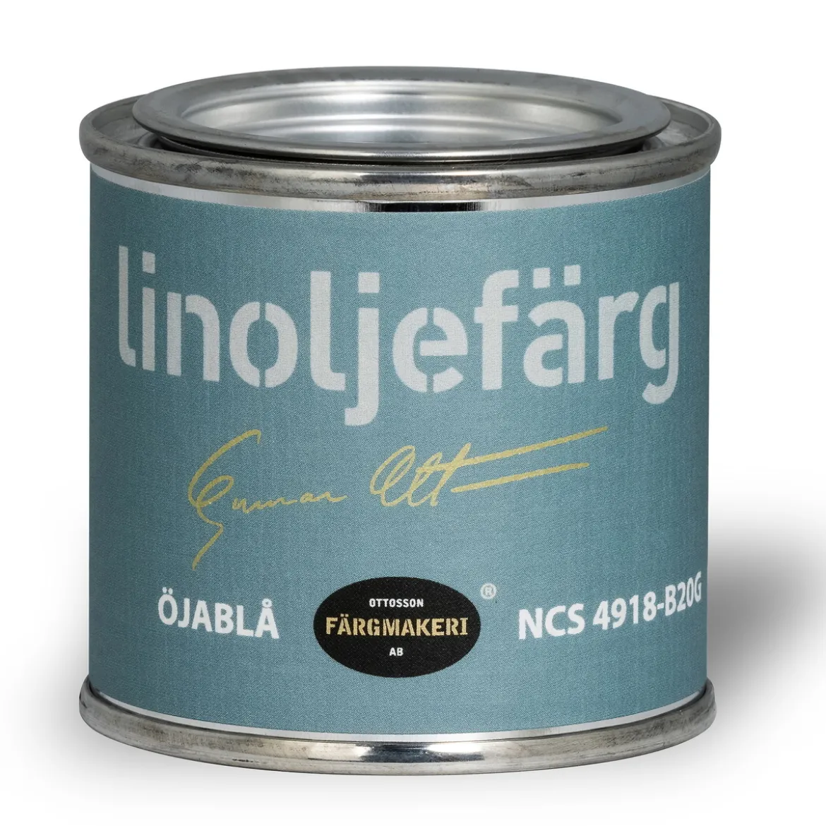 Ottossons Färgmakeri linoljefärg 100 ml, Öjablå 4918–B20G