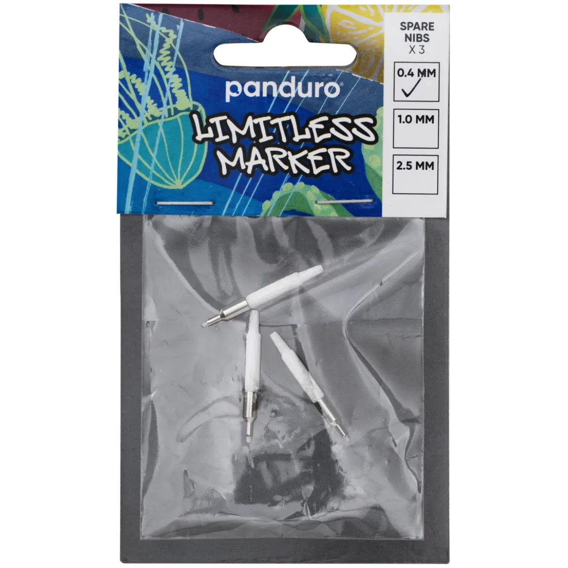 3-pack extraspetsar Ø0,4 mm till Limitless Markers XS, refill med nya spetsar