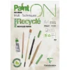 Paint ON Mix Media Multi Techniques Recyclé – kraftigt A4-block / 30 ark tillverkat av återvunnet papper