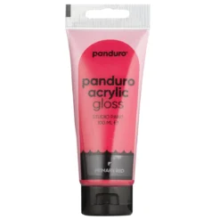 Panduro Acrylic akrylfärg, blank 100 ml – Primary red