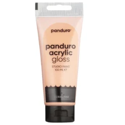 Panduro Acrylic akrylfärg, blank 100 ml – Coral pink