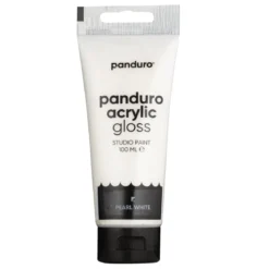 Panduro Acrylic akrylfärg, blank 100 ml – Pearl white