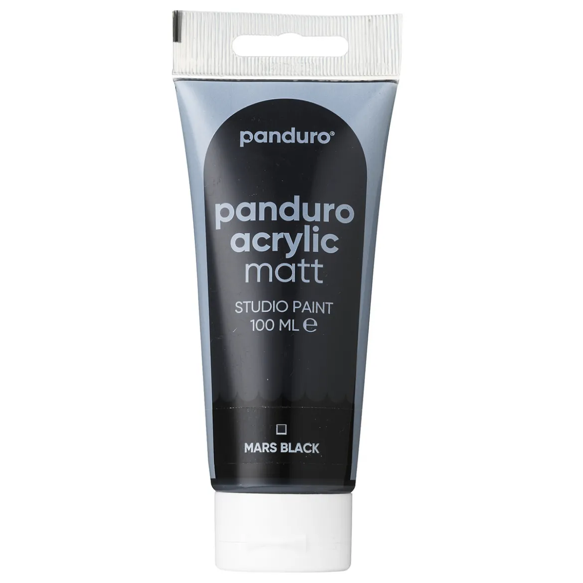 Panduro Acrylic akrylfärg, matt 100 ml – Mars black