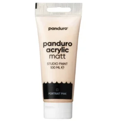 Panduro Acrylic akrylfärg, matt 100 ml – Portrait pink