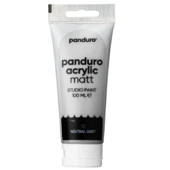 Panduro Acrylic akrylfärg, matt 100 ml – Neutral grey