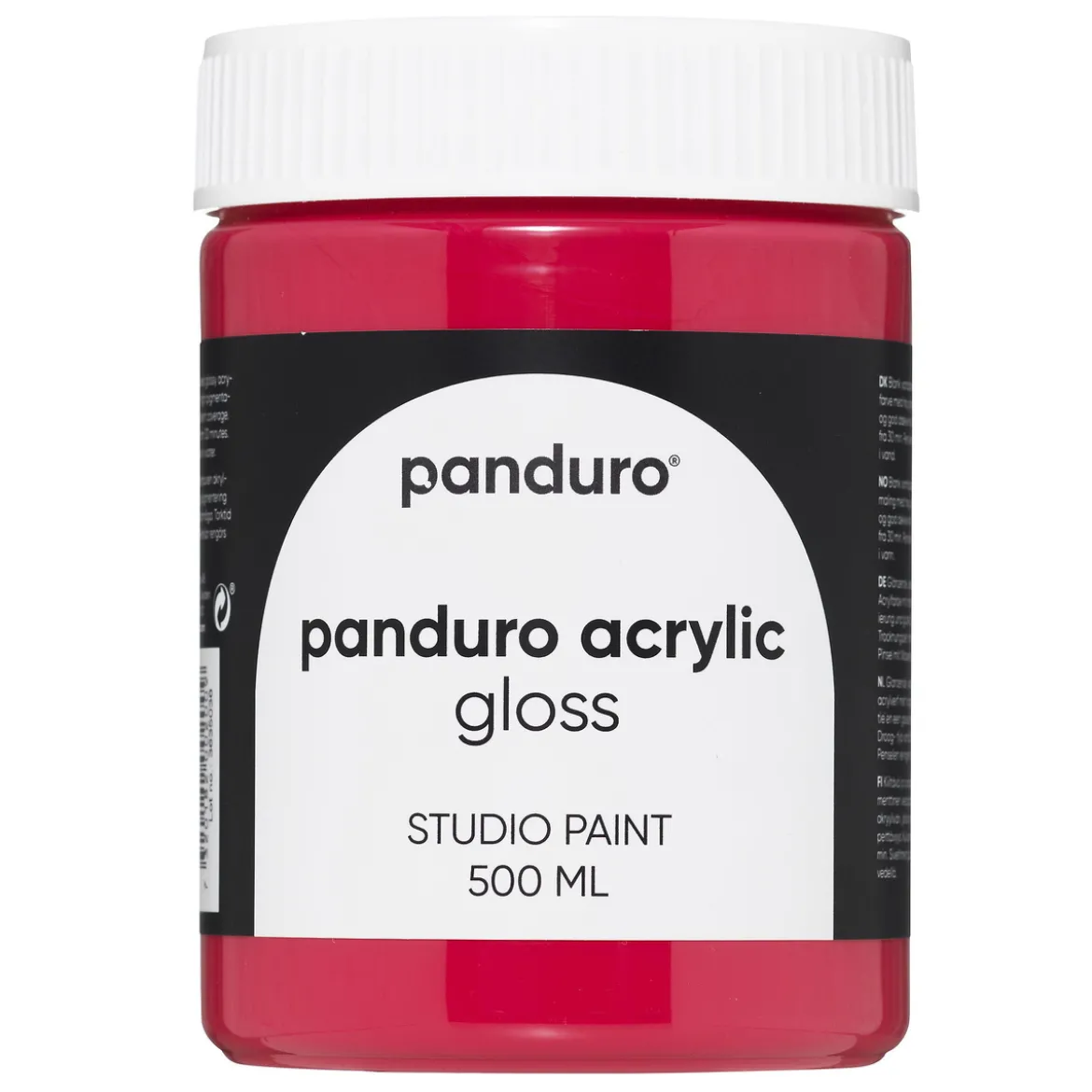 Panduro Acrylic Gloss blank akrylfärg 500 ml Primary Red