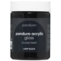 Panduro Acrylic Gloss blank akrylfärg 500 ml Lamp black