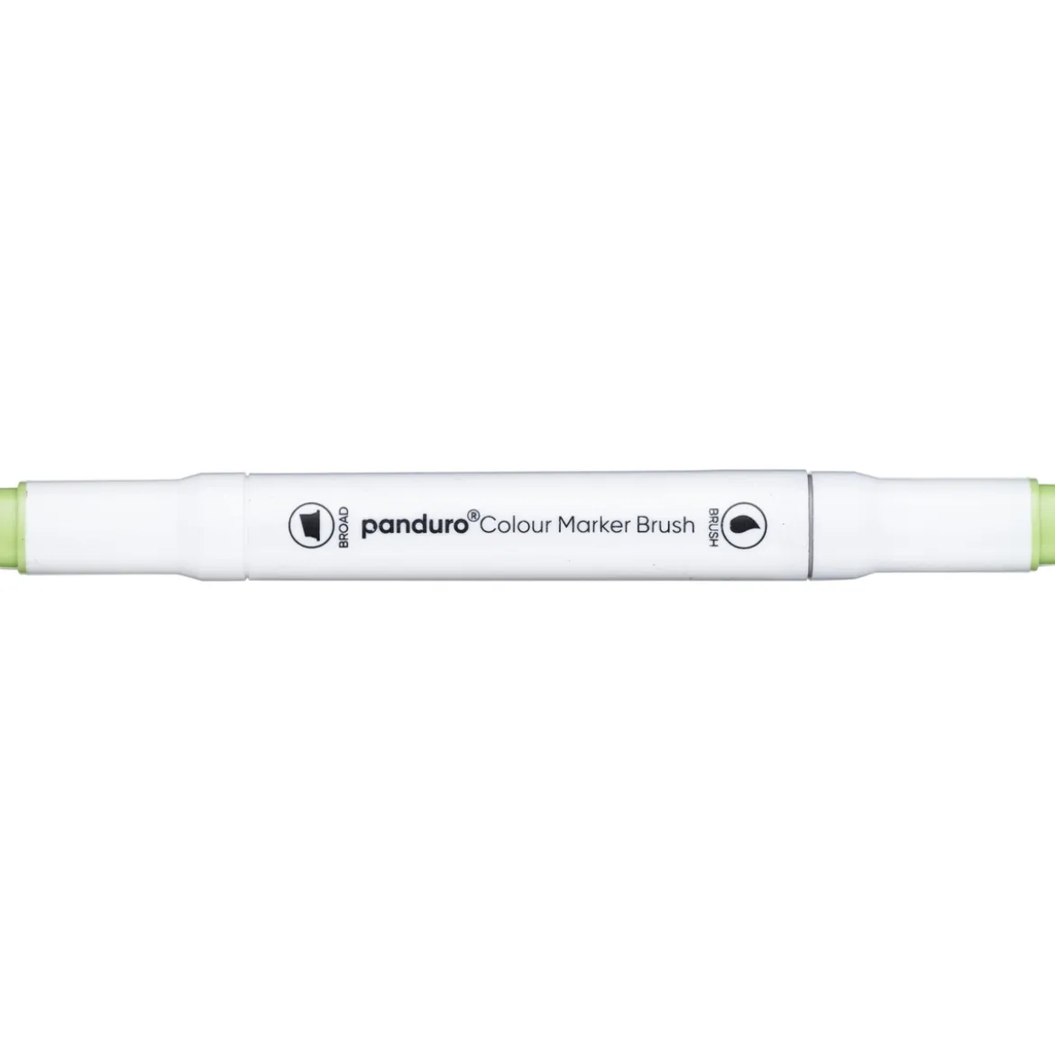 Panduro Colour Marker Brush, penselspets & snedskuren spets – Pale green 59
