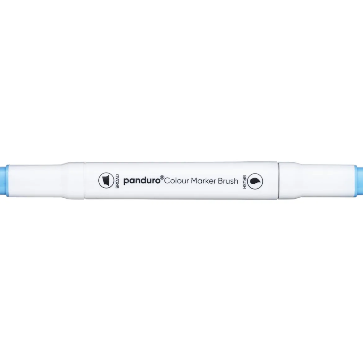 Panduro Colour Marker Brush, penselspets & snedskuren spets – Phatalo blue 183