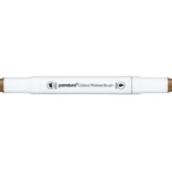 Panduro Colour Marker Brush, penselspets & snedskuren spets – Raw umber 102