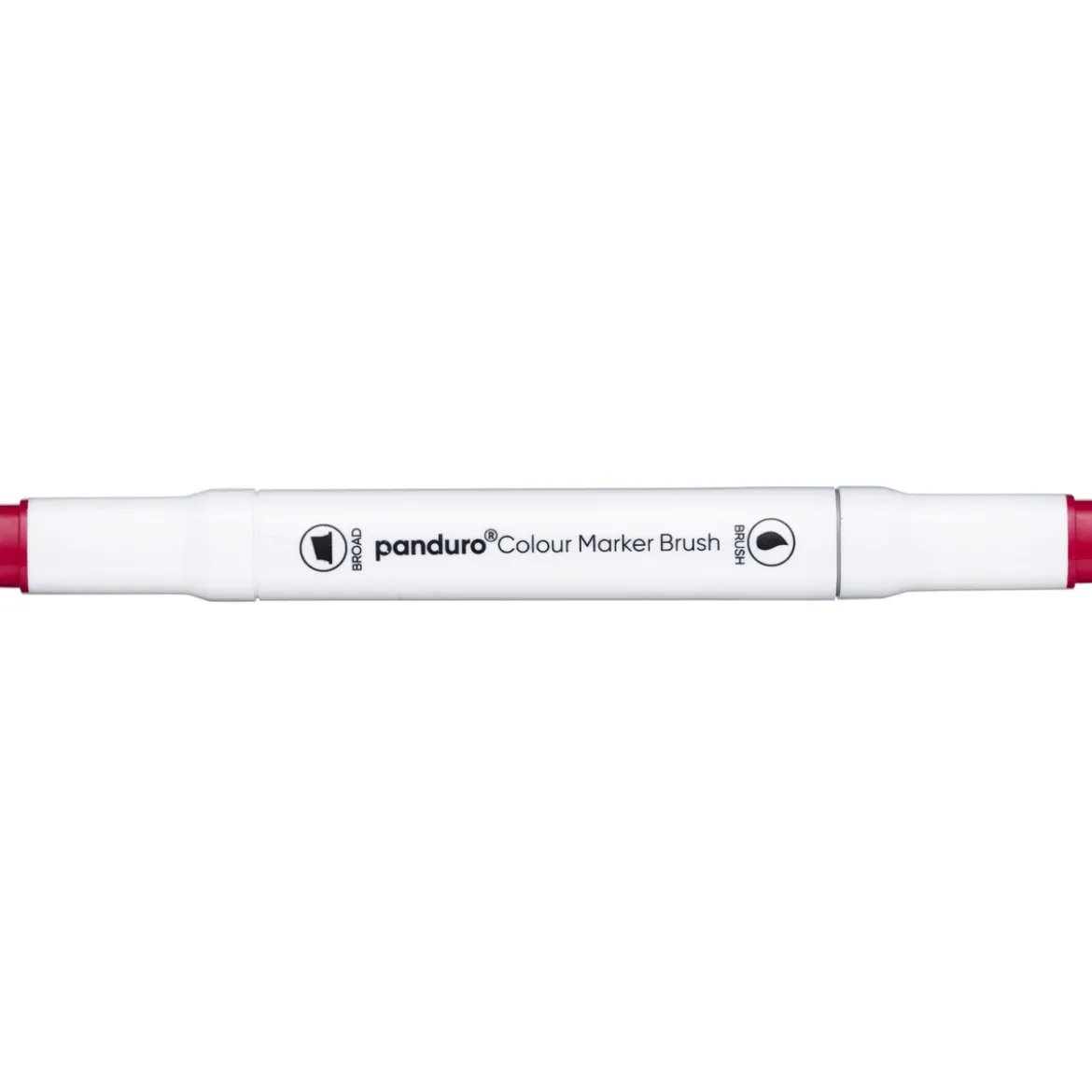 Panduro Colour Marker Brush, penselspets & snedskuren spets – Geranium 15