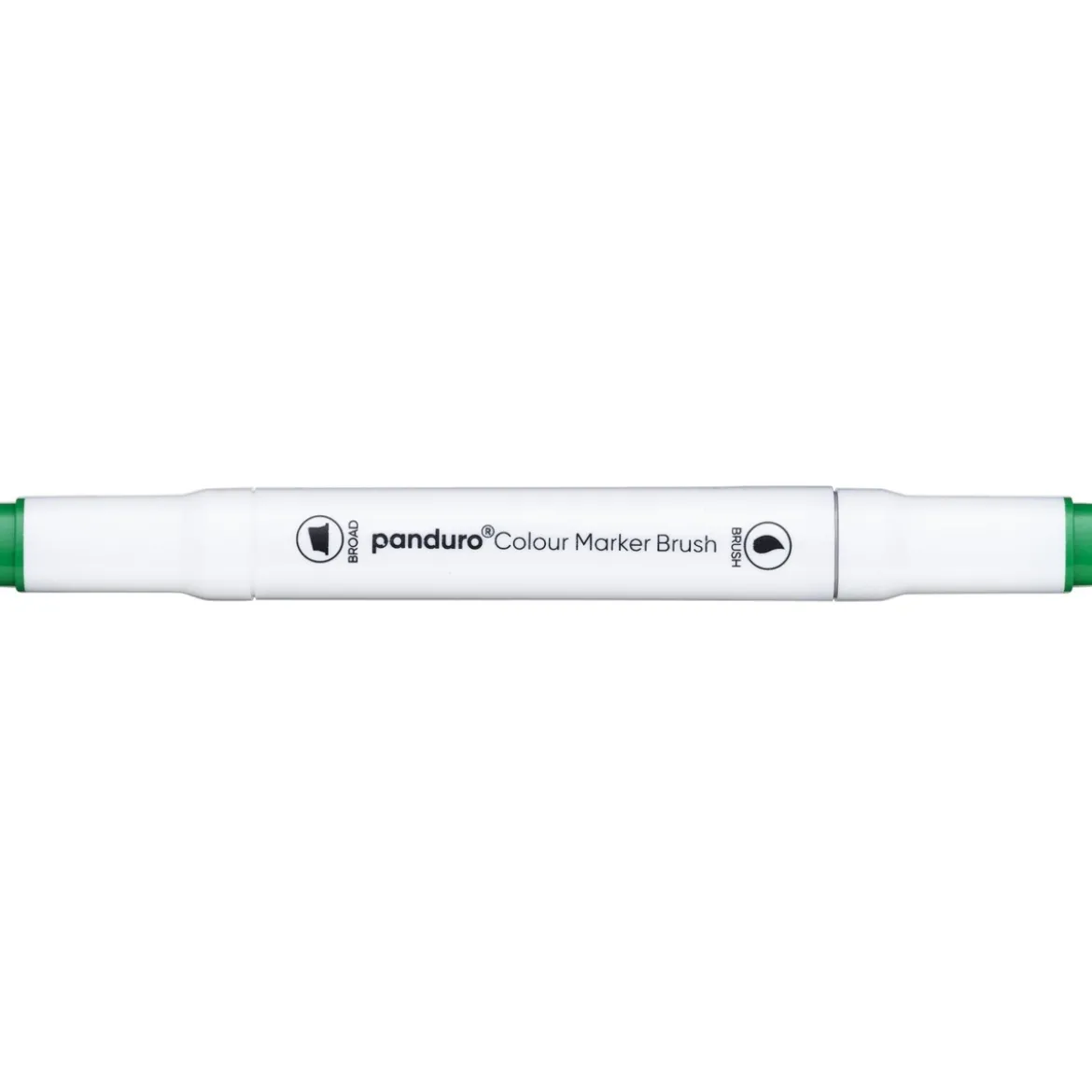 Panduro Colour Marker Brush, penselspets & snedskuren spets – Viridian 54