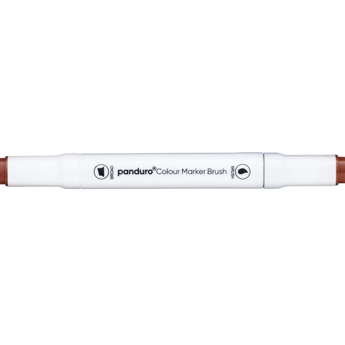 Panduro Colour Marker Brush, penselspets & snedskuren spets – Natural oak 91