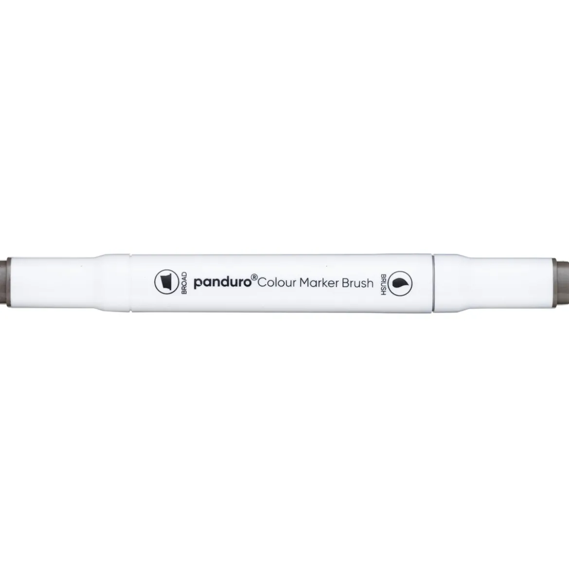 Panduro Colour Marker Brush, penselspets & snedskuren spets – Warm grey 7 WG7