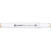 Panduro Colour Marker Brush, penselspets & snedskuren spets – Milky white 132