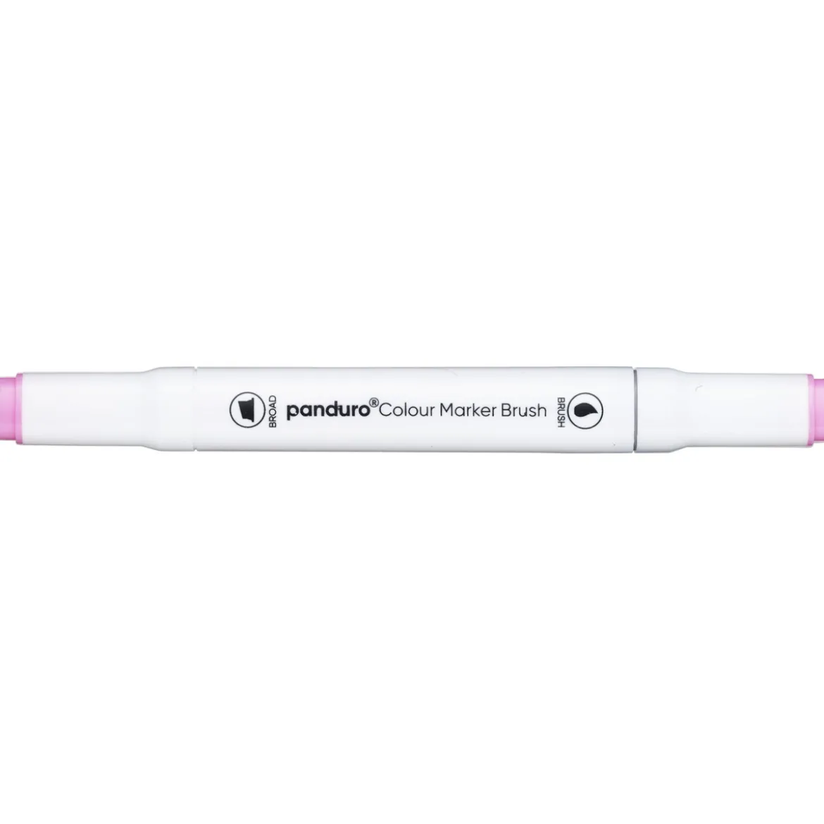 Panduro Colour Marker Brush, penselspets & snedskuren spets – Pastel pink 17