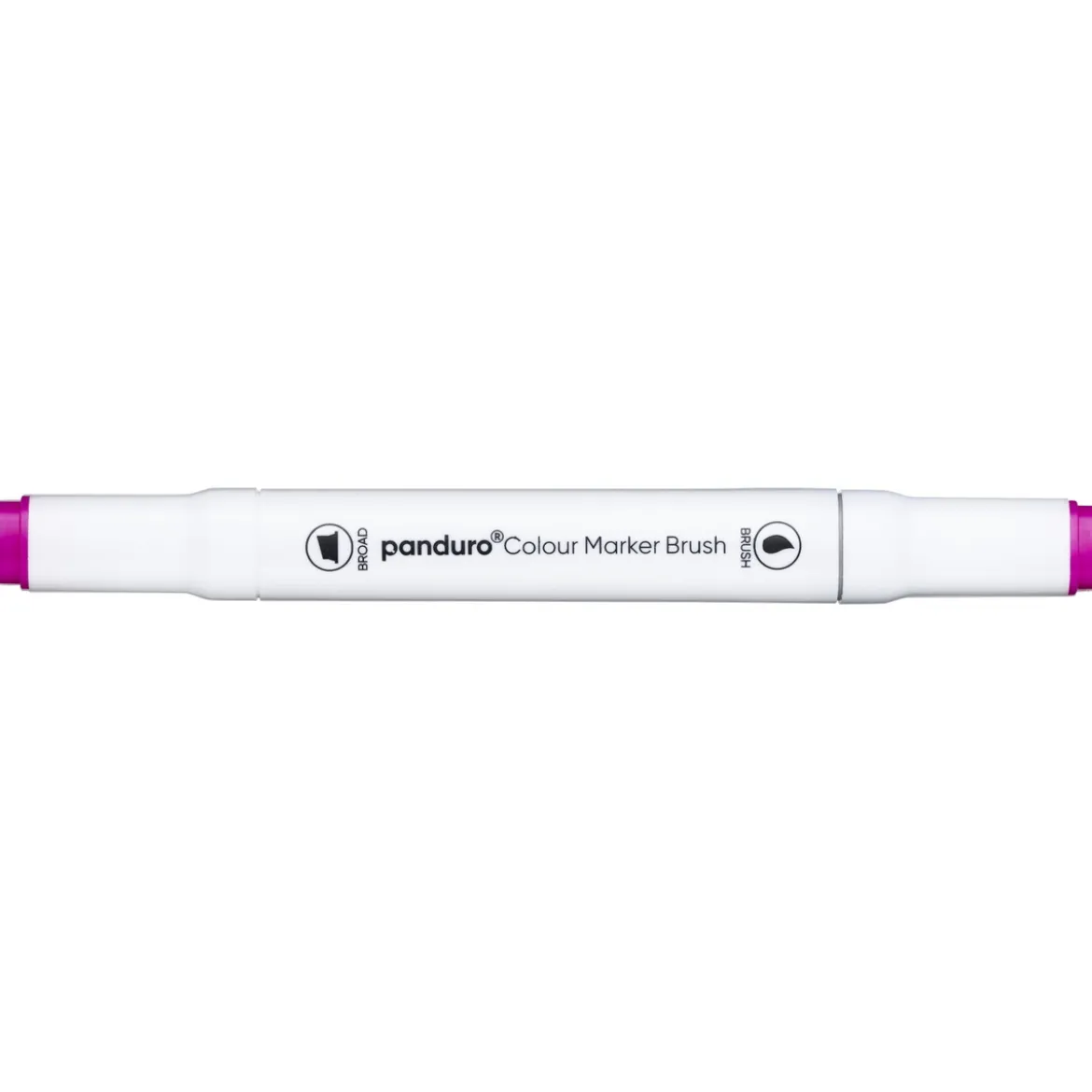 Panduro Colour Marker Brush, penselspets & snedskuren spets – Medium pink 137