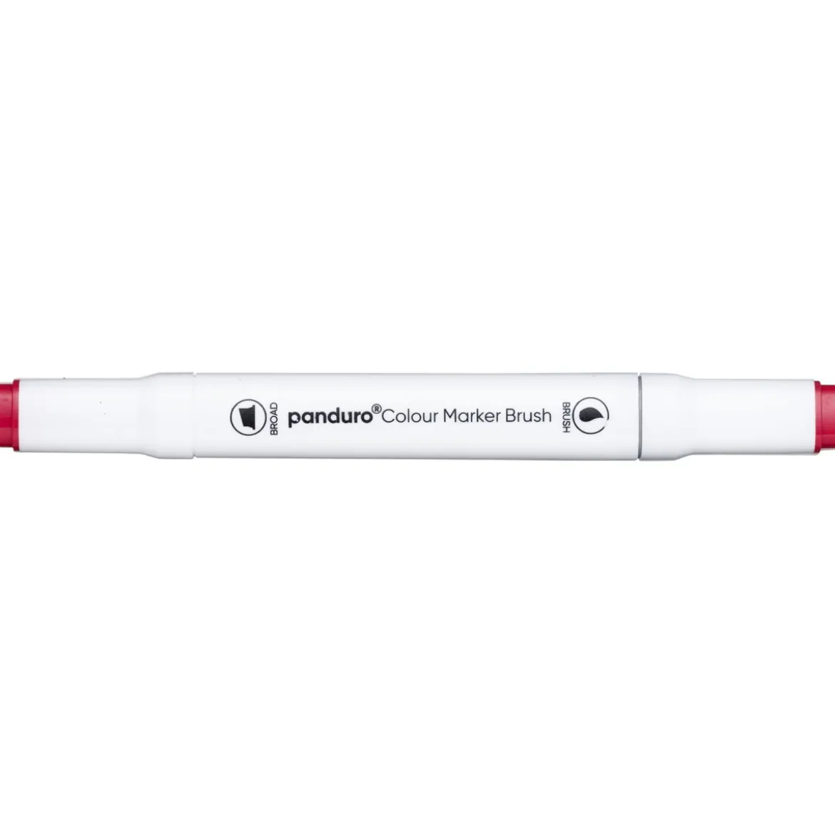 Panduro Colour Marker Brush, penselspets & snedskuren spets – Orange 23