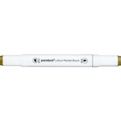 Panduro Colour Marker Brush, penselspets & snedskuren spets – Bronze green 42