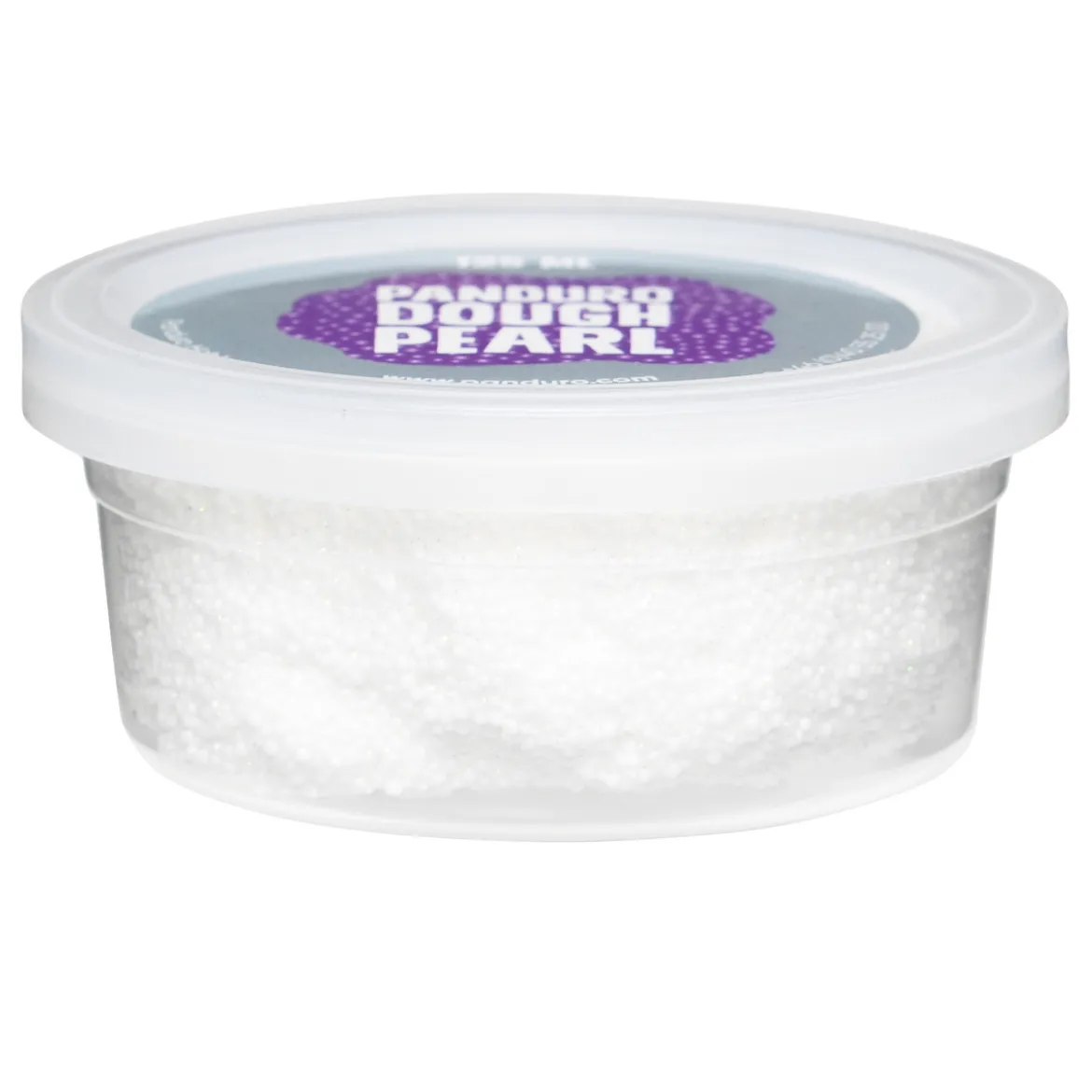 Panduro Glitter pärllera vit leklera – 125 ml