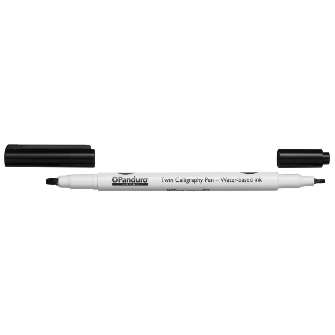 Panduro kalligrafipenna med dubbelspets – svart – 2 / 3,5 mm