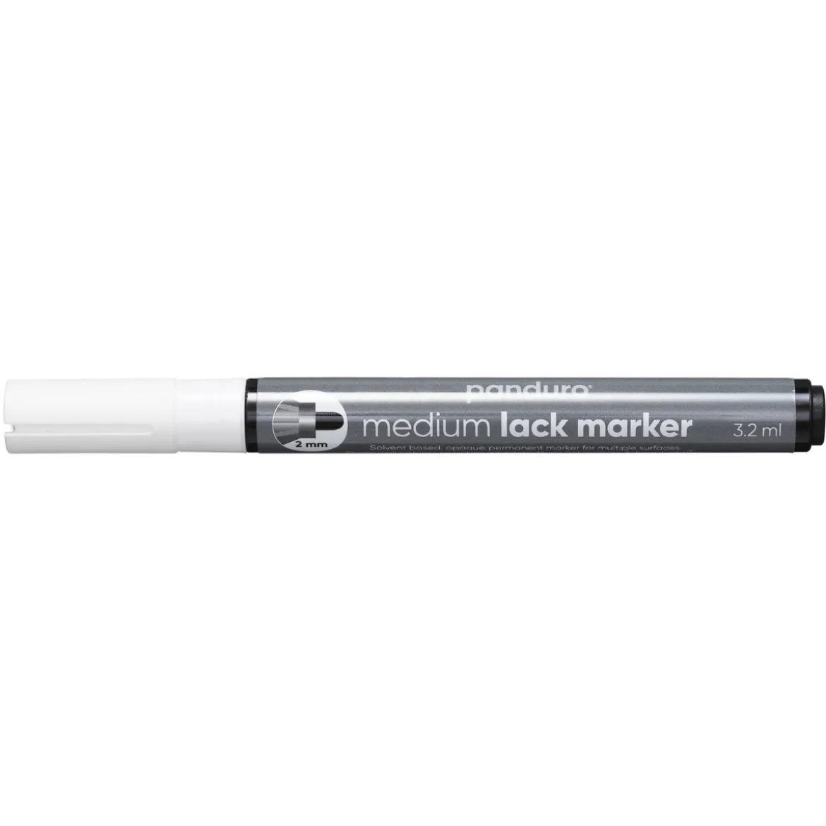 Panduro Lackpenna 2 mm vit