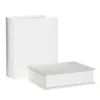 Pappaskar, pappkartonger i form av 2 inbundna böcker – 16×19×6,5 & 13,5×17,5×4,5 cm