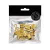 Pappersklämma guld 19mm 10p