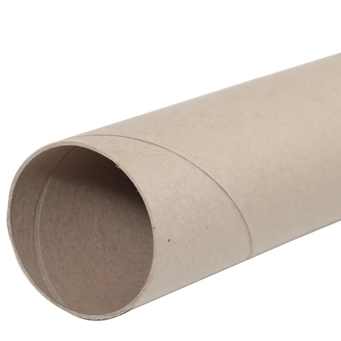 Papptub av naturfärgad papp – längd 54 cm, Ø8 cm
