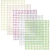 Pearl stickers big pack pastell – 1440 pärlstickers i 5 olika färger. Ø4 mm