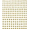 Pearl stickers guld – 420 guldglänsande pärlstickers. Ø4, 5, 6 mm